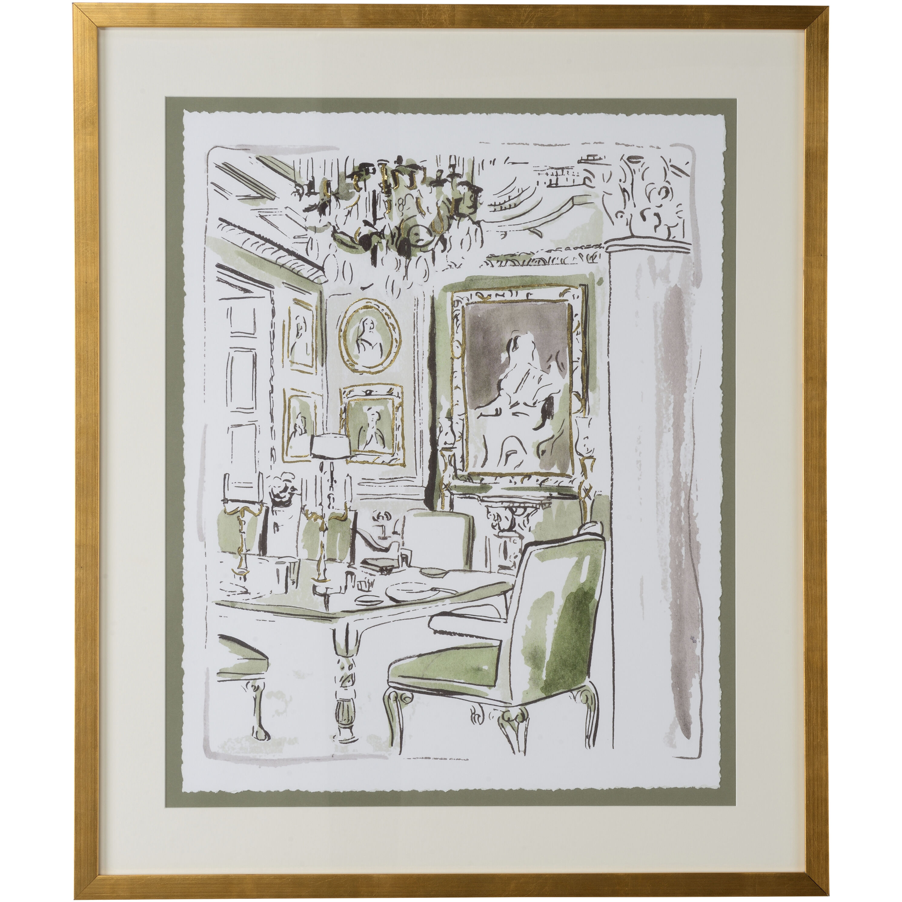 The Vintage Room II 38.75 X 21.75 inch Print