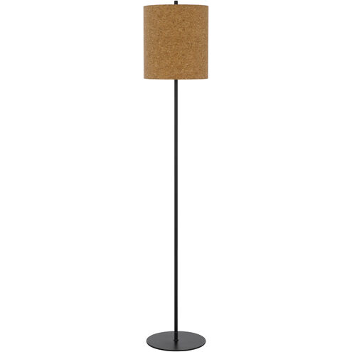 Pole 62.5 inch 100.00 watt Black Floor Lamp Portable Light