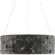 Othman 3 Light 30.5 inch Blacksmith/Sugar White Chandelier Ceiling Light