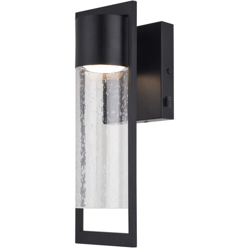 Sawyer LED 14.25 inch Matte Black Outdoor Wall