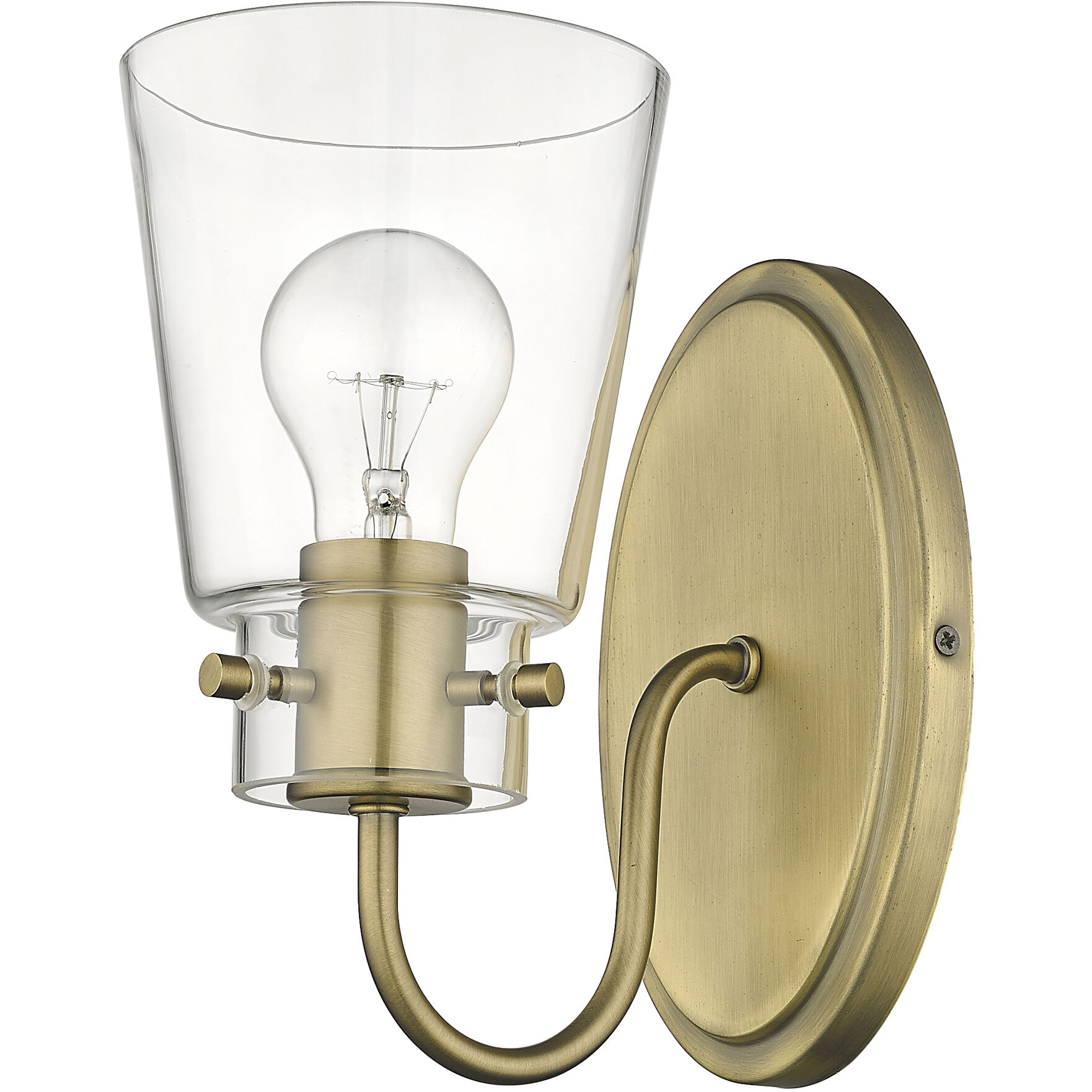 Bristow 1 Light 5 inch Antique Brass Vanity Light Wall Light