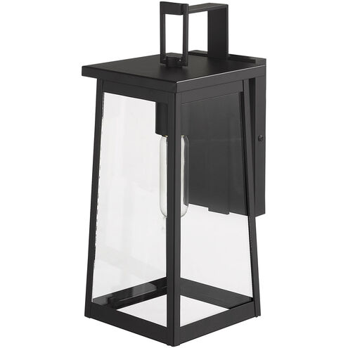 Alden 1 Light 15 inch Matte Black Exterior Wall Mount