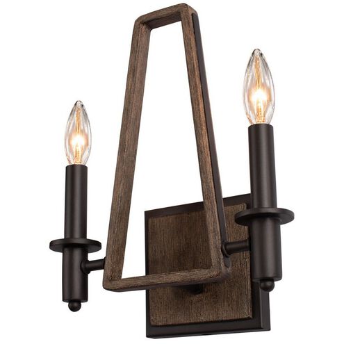 Duluth 2 Light 10 inch Satin Bronze ADA Wall Sconce Wall Light