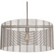 Downtown Mesh 1 Light 24 inch Gilded Brass Chandelier Ceiling Light in Frosted, Drum