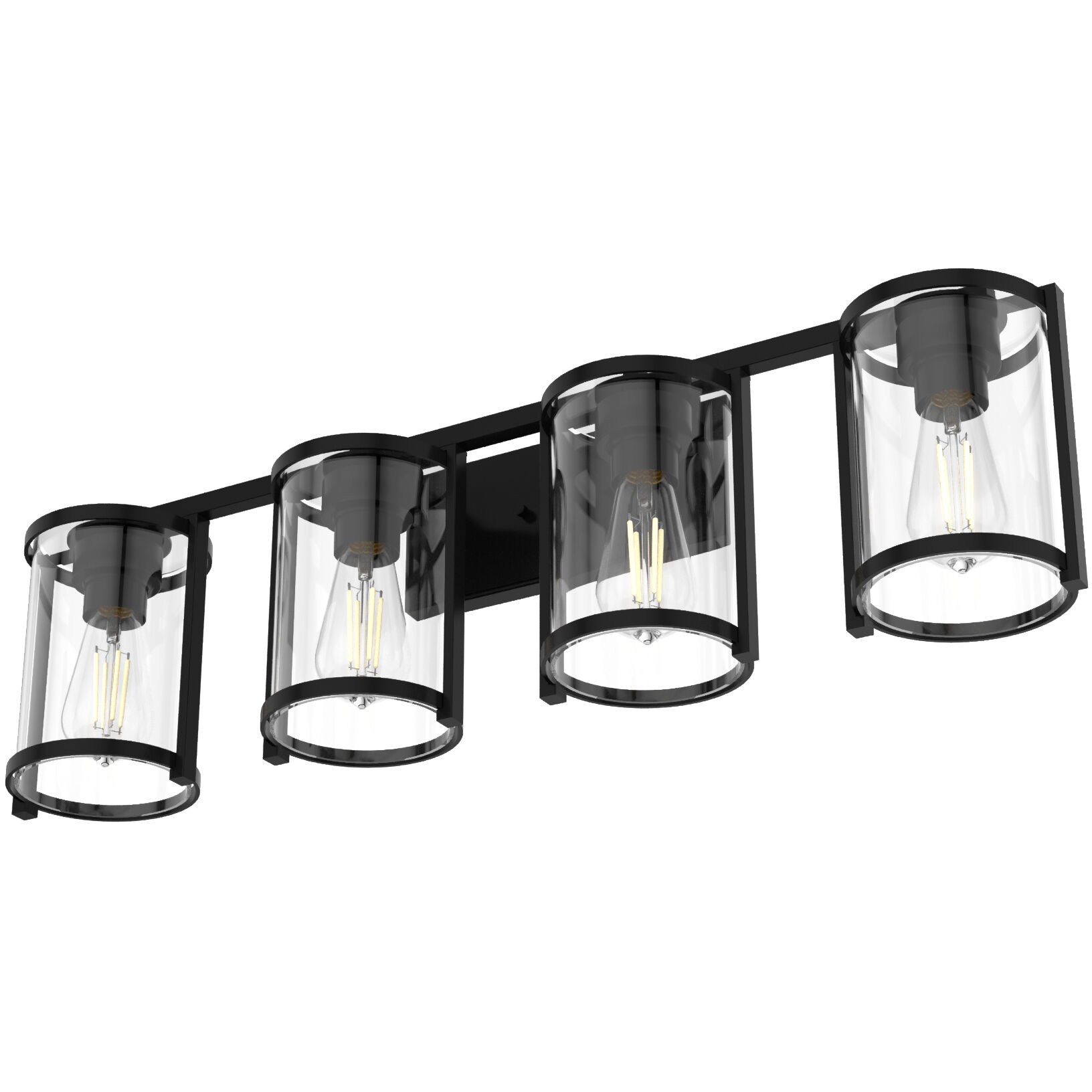 Astwood 4 Light 33.25 inch Matte Black Vanity Light Wall Light