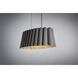 Renata 17.3 inch Ebony Pendant Ceiling Light in Ebony/Ash, 17 in, WEP Collection