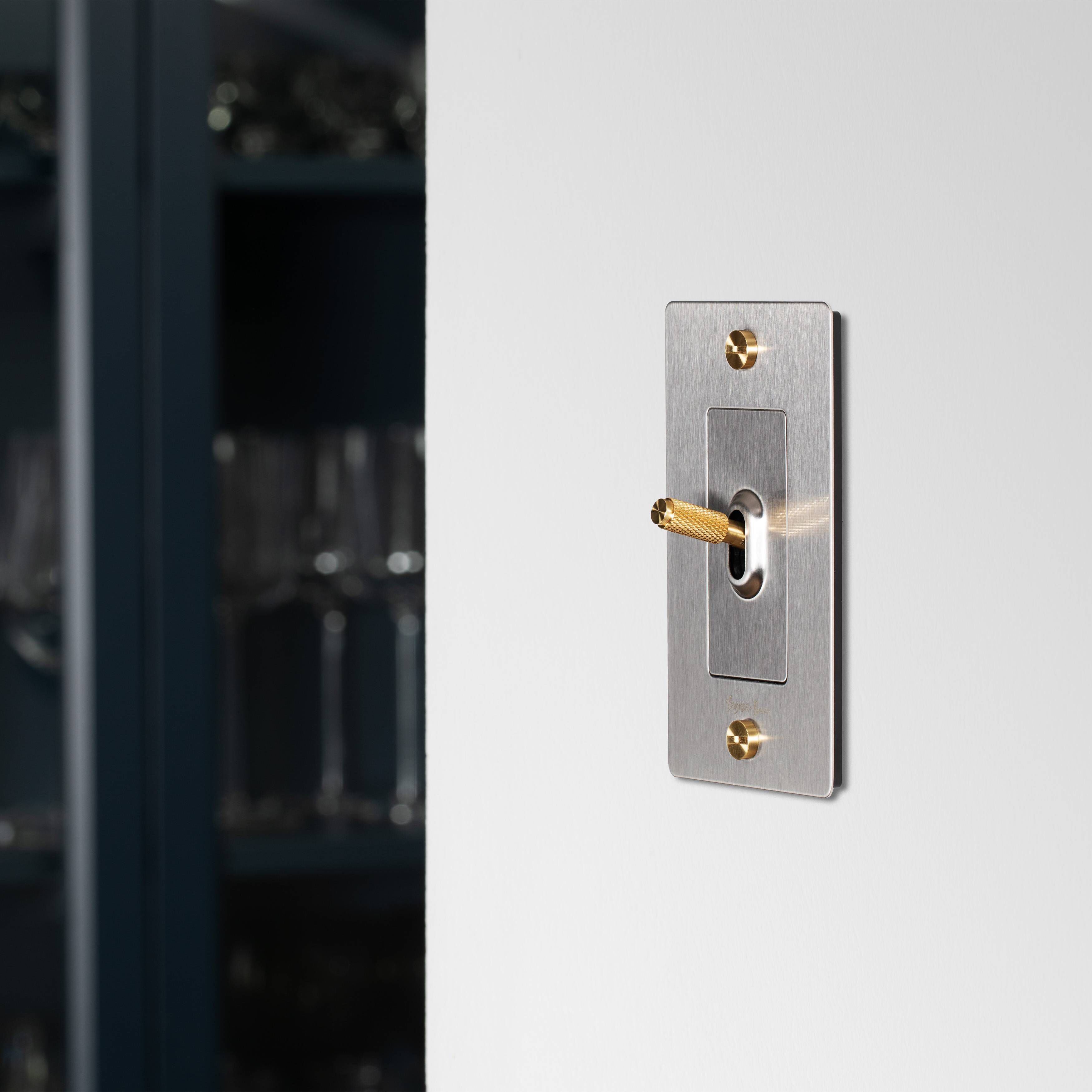 1G Toggle 120-277 Steel Light Switch