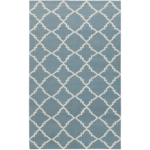 Frontier 66 X 42 inch Blue and Neutral Area Rug, Wool