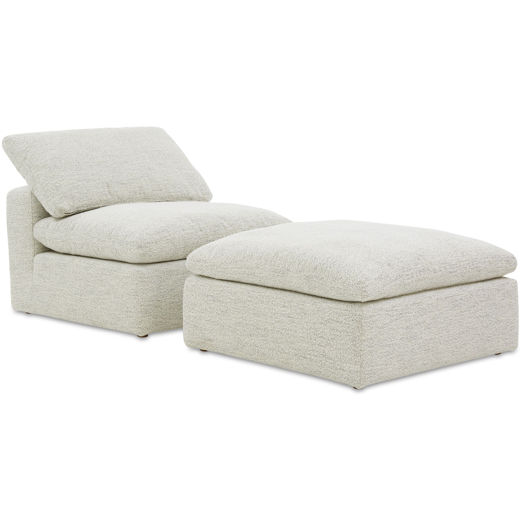 Terra 18.5 inch Coastside Sand Ottoman, Condo