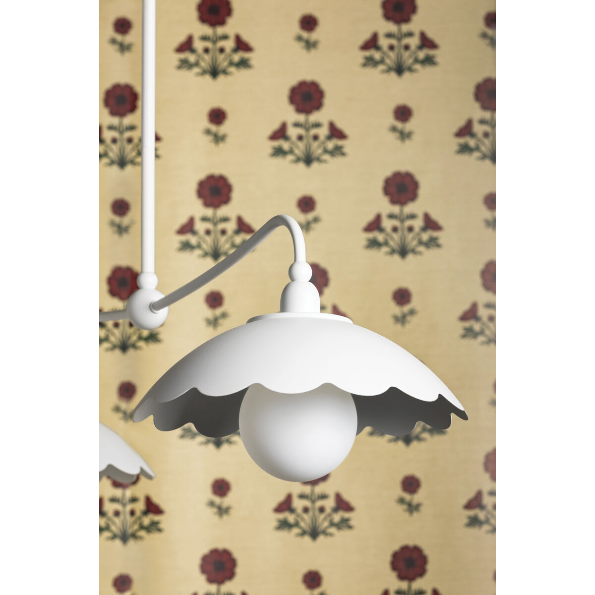 Yael 2 Light 45 inch Textured White Linear Ceiling Light