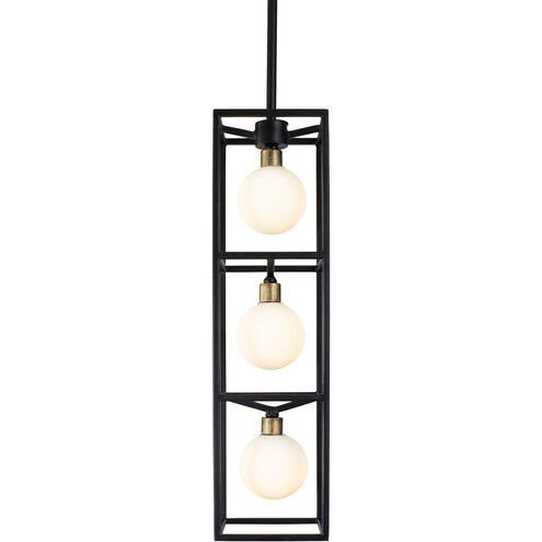 Plaza LED 5 inch Carbon and Havana Gold Foyer Pendant Ceiling Light