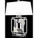 Forever Eva 28.25 inch 7 watt Polished Chrome Table Lamp Portable Light in Black Rope, Black Rope