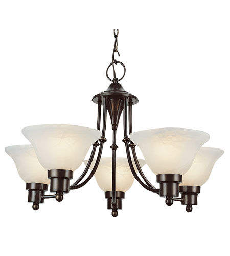 Perkins 5 Light 24 inch Weathered Bronze Chandelier Ceiling Light