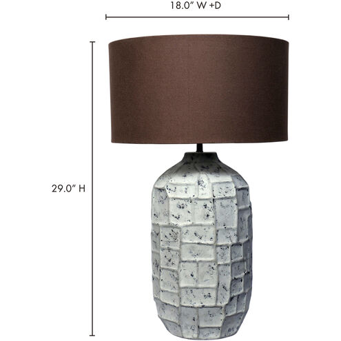Labron 29 inch 100.00 watt Grey Table Lamp Portable Light