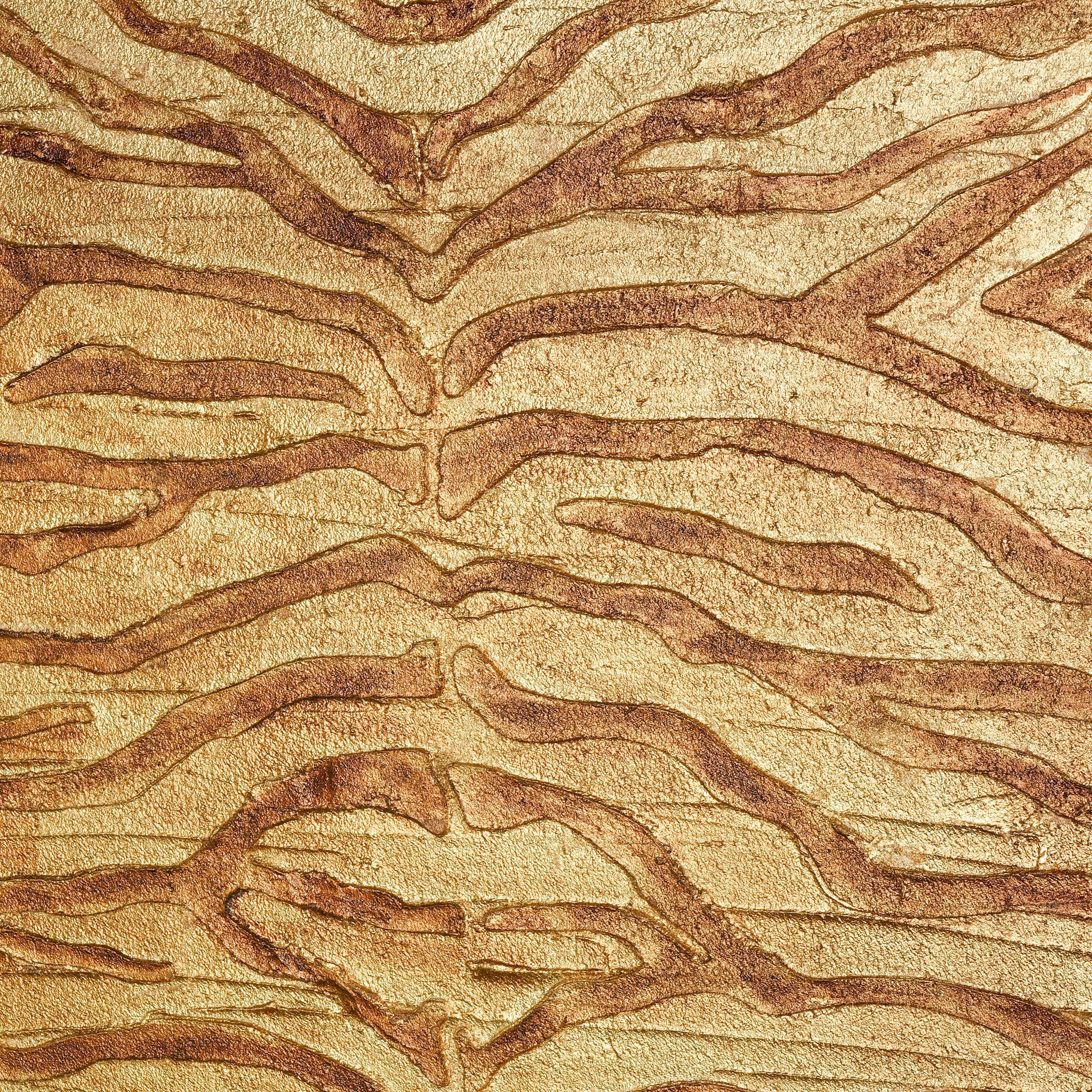 Prowess Gold with Bronze and Silver Framed Wall Art