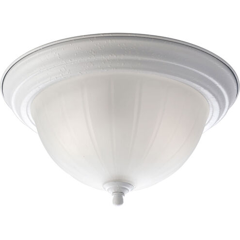 Melon 2 Light 13.25 inch White Flush Mount Ceiling Light