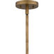 Mallory 5 Light 26 inch Weathered Brass Chandelier Ceiling Light