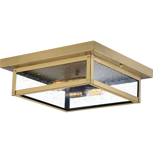 Westover 2 Light 12 inch Antique Brass Flush Mount Ceiling Light