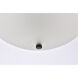 Jeanne 3 Light 19.7 inch Black Flush Mount Ceiling Light