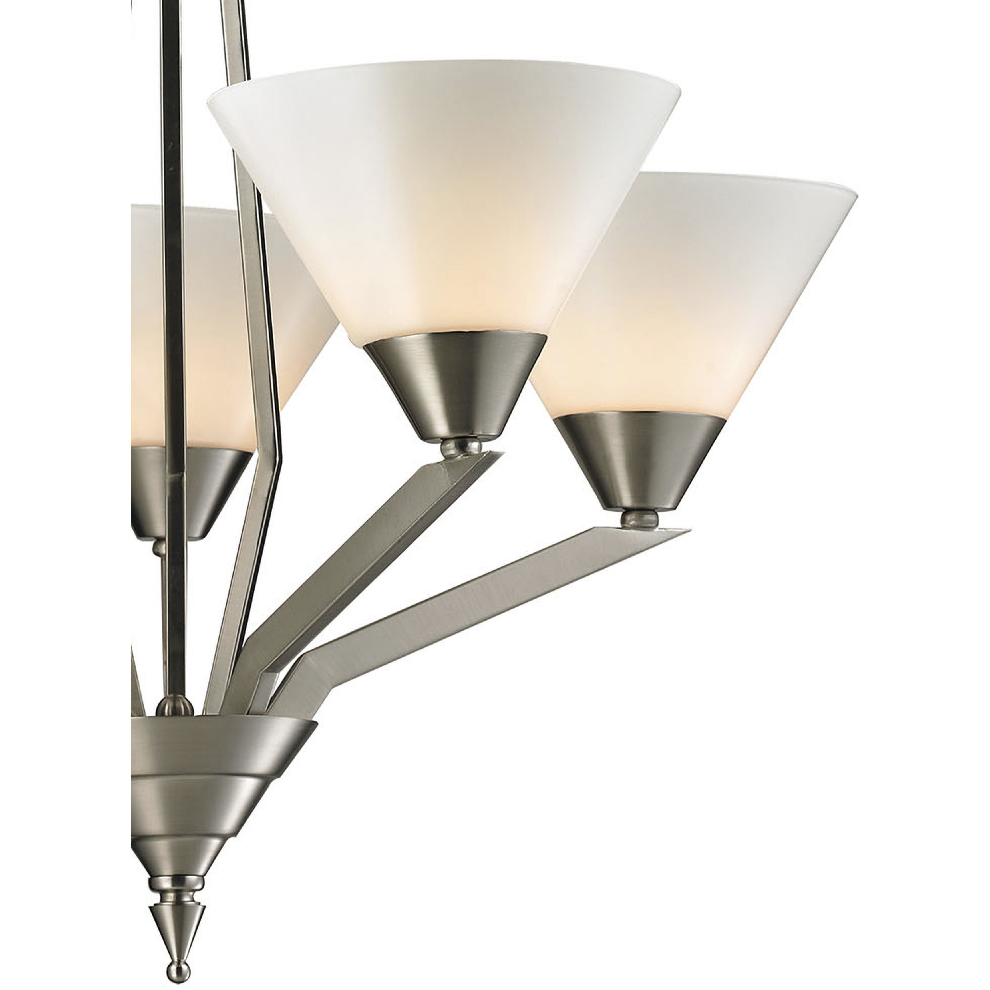 Tribecca 5 Light 25 inch Brushed Nickel Chandelier Ceiling Light