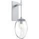 Meteo Incandescent 1 Light 8 inch Classic Silver Indoor Sconce Wall Light, Tempo Nebula