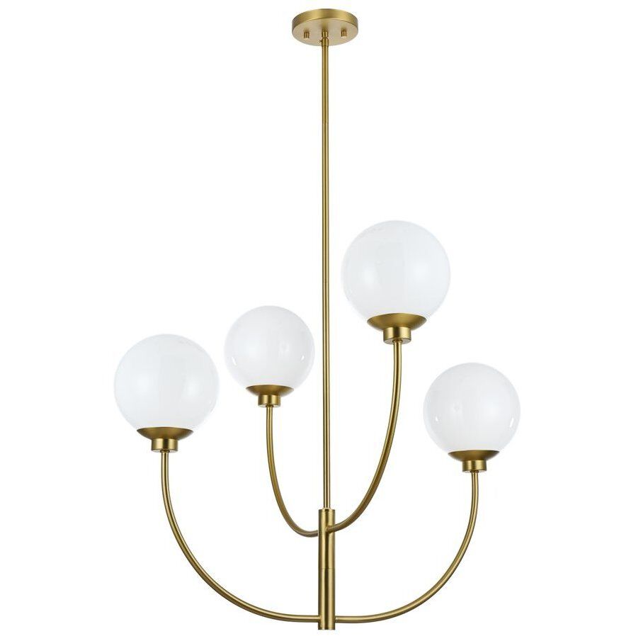 Nyomi 4 Light 30 inch Satin Gold Chandelier Ceiling Light