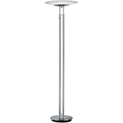 Dubai 71 inch 30.00 watt Nickel-Matte Torchiere Portable Light