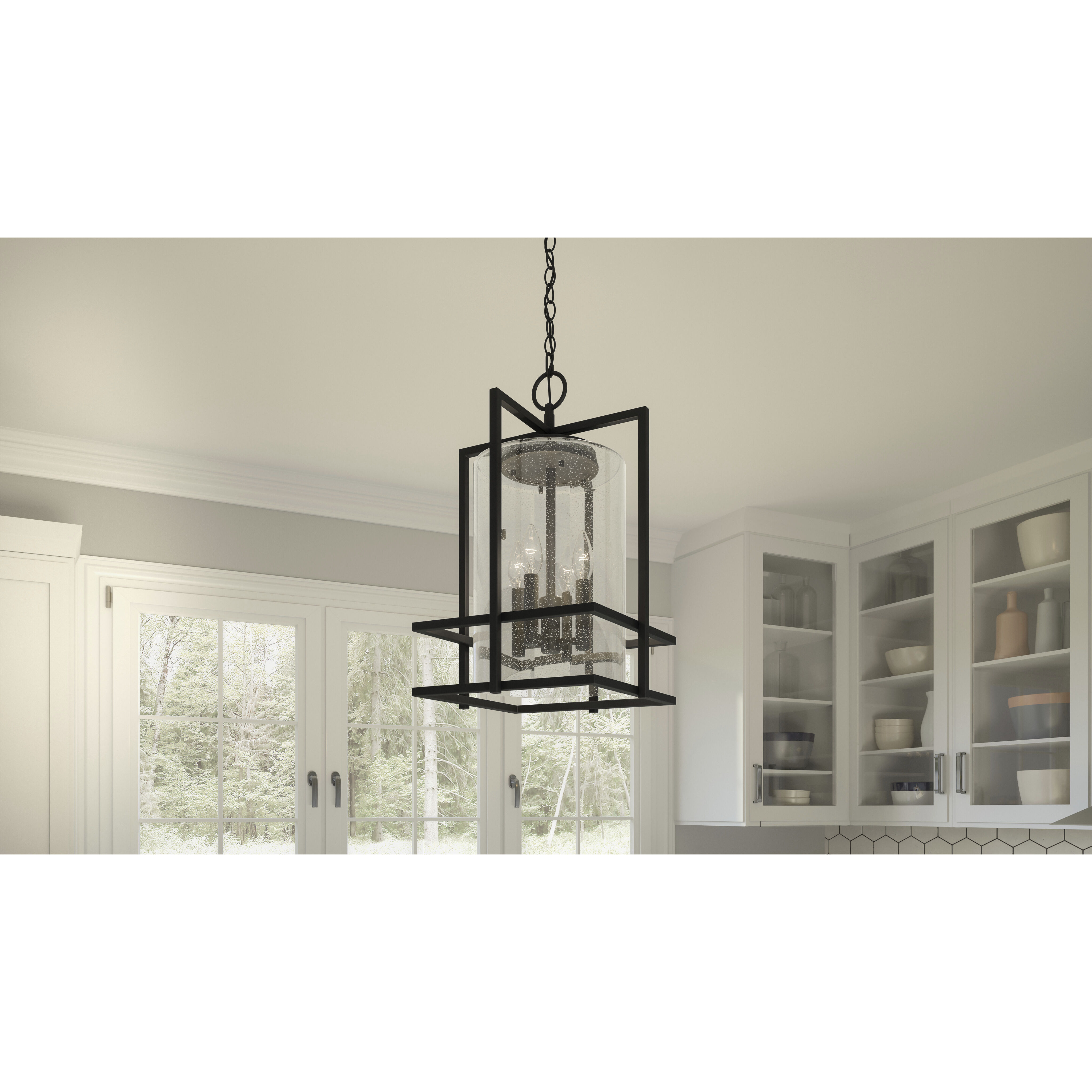 Damien 4 Light 14 inch Earth Black Pendant Ceiling Light