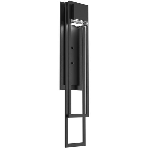 Cascade LED 25 inch Textured Black Outdoor Sconce
