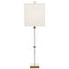 Laelia 34 inch 150 watt Clear/Antique Brass Table Lamp Portable Light