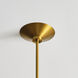 Kelly by Kelly Wearstler Echo Pendant Ceiling Light in Burnished Brass