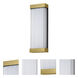 Acropolis LED 22 inch Natural Aged Brass Outdoor Wall Mount