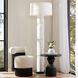 Cristiano 150 watt Ivory Floor Lamp Portable Light