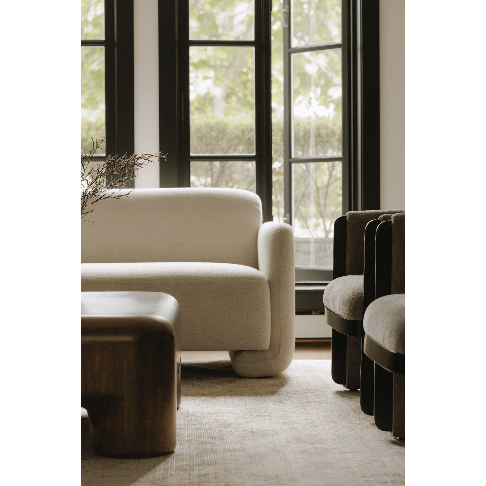 Fallon White Sofa
