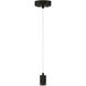 Port Nine LED 8 inch Matte Black Pendant Ceiling Light in Seeded