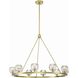 Aragon 10 Light 36 inch Soft Brass Chandelier Ceiling Light