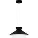 Lionel 1 Light 15 inch Matte Black Pendant Ceiling Light, Large
