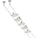 Tiella Matte Nickel Accent Cable Kit 5 Head, Pivot
