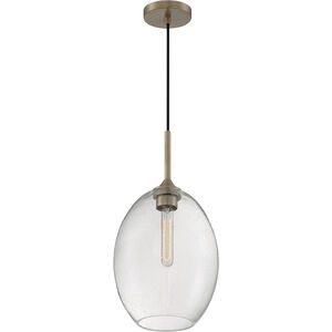 Aria 1 Light 10 inch Burnished Brass Pendant Ceiling Light