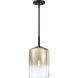 Gatsby 1 Light 8.5 inch Matte Black Pendant Ceiling Light