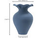 Ruffle 12.4 X 8.27 inch Vase in Blue
