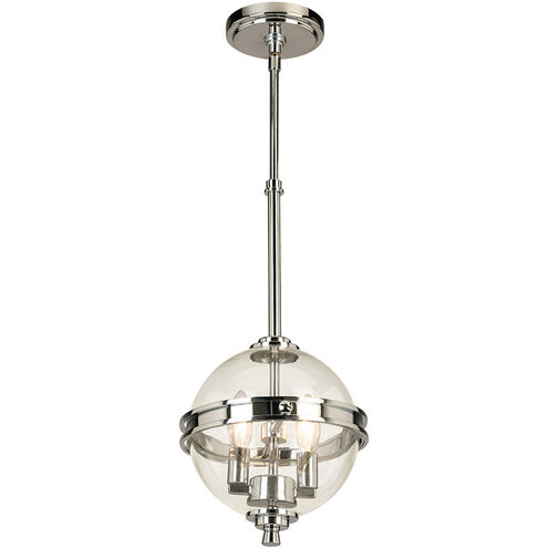 Cecilia 2 Light 9.02 inch Chrome Pendant Ceiling Light