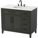 Virginia 42 X 35 inch Mocha Brown Bathroom Vanity Cabinet