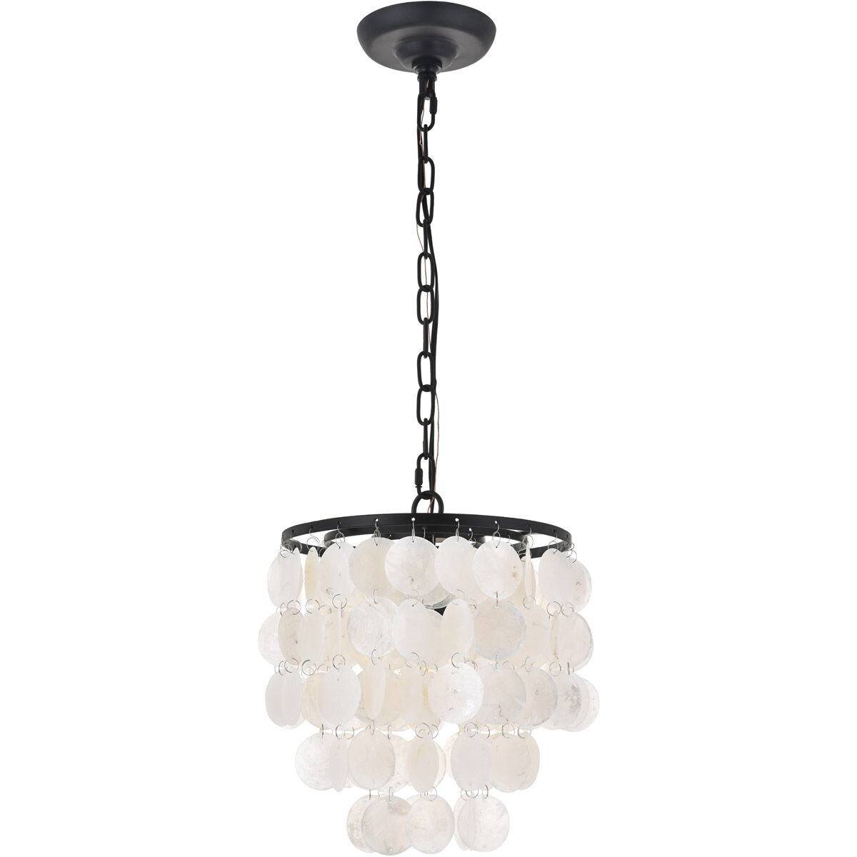 Selene 1 Light 10 inch Black Pendant Ceiling Light