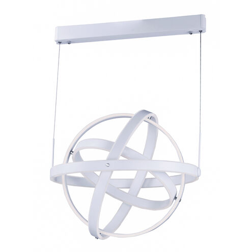 Gyro LED LED 25.75 inch Matte White Single Pendant Ceiling Light