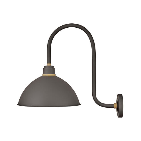 Foundry Dome 1 Light 24 inch Museum Bronze Outdoor Wall Mount Barn Light, Gooseneck