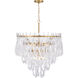 Glassara 10 Light 31.75 inch Legacy Brass Pendant Ceiling Light