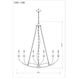 Arabella 12 Light 43 inch Matte Black Chandelier Ceiling Light