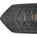 Lisa McDennon Luca 8 Light 60 inch Black Chandelier Ceiling Light, Drum
