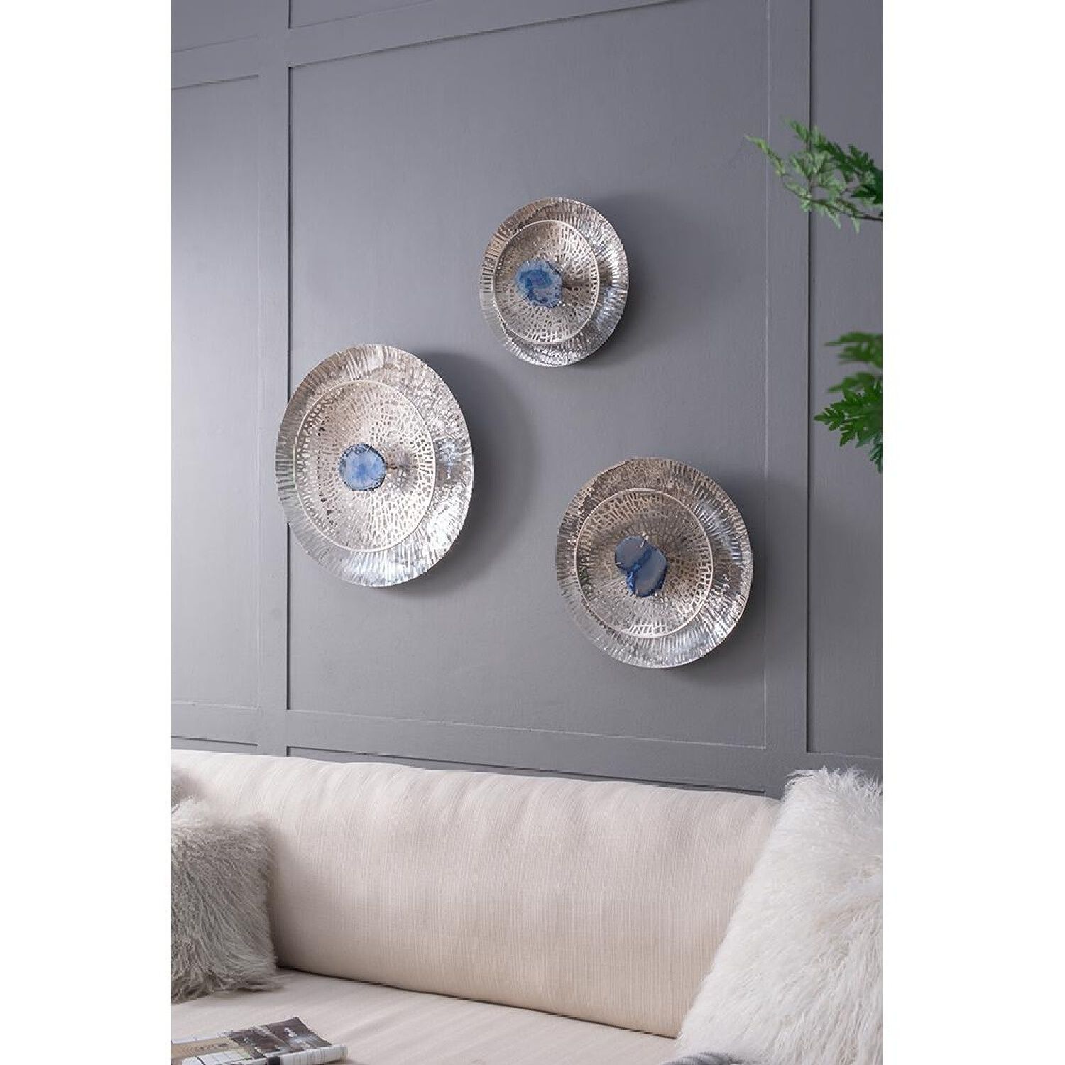 Dex Blue/Gold/Shiny Polish Wall Décor